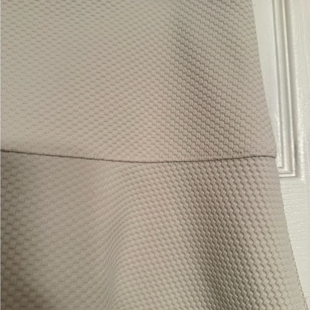 New Banana Republic Cream size 6 waffle Skirt fit flare Anthropologie $89 - Picture 3 of 5